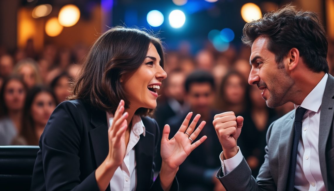 découvrez le débat captivant entre céline salette et damien bonnard sur le plateau de quotidien, où les échanges piquants et les idées tranchées s'entremêlent pour une discussion enrichissante sur l'actualité.